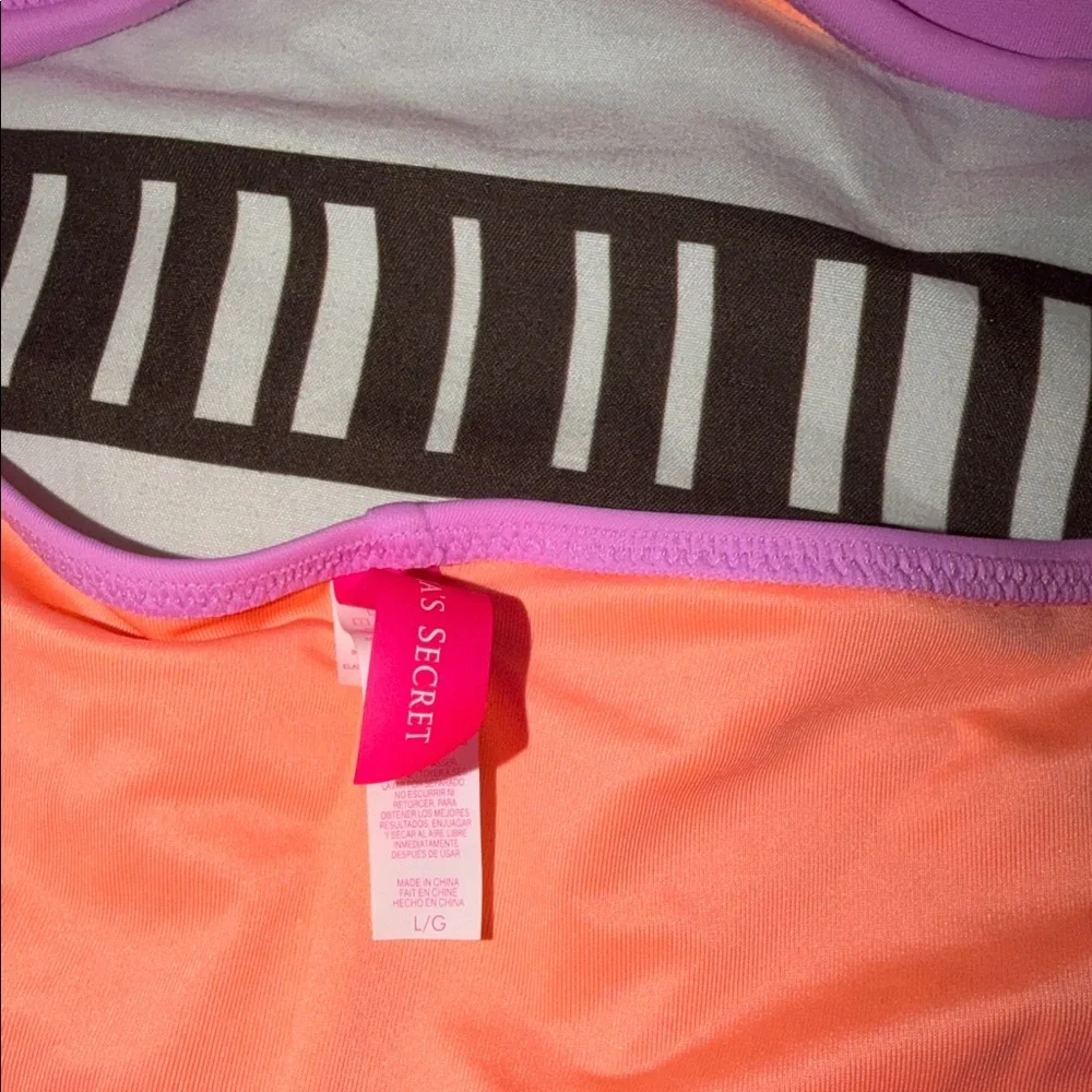 Victoria's Secret Lavender and Coral bikini - Picture 3 of 6